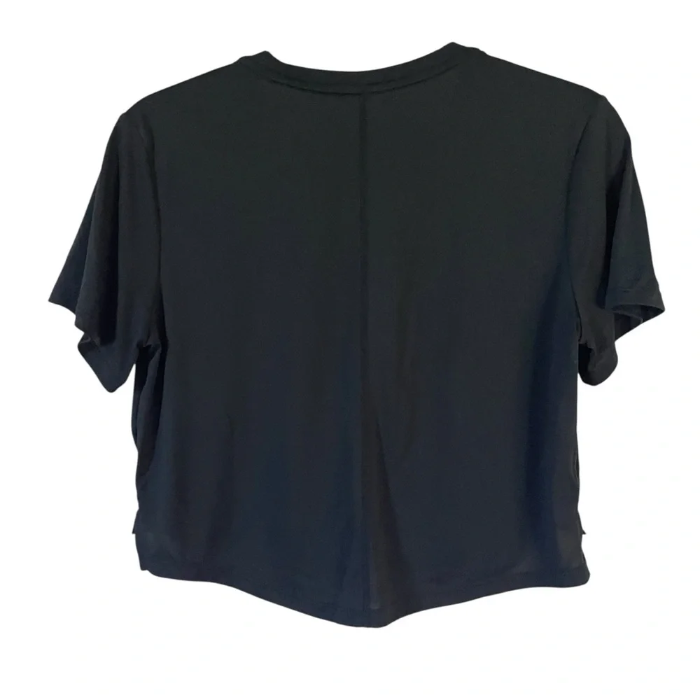 Nike Women's Black Crop Top with Logo Size S - Picture 3 of 4